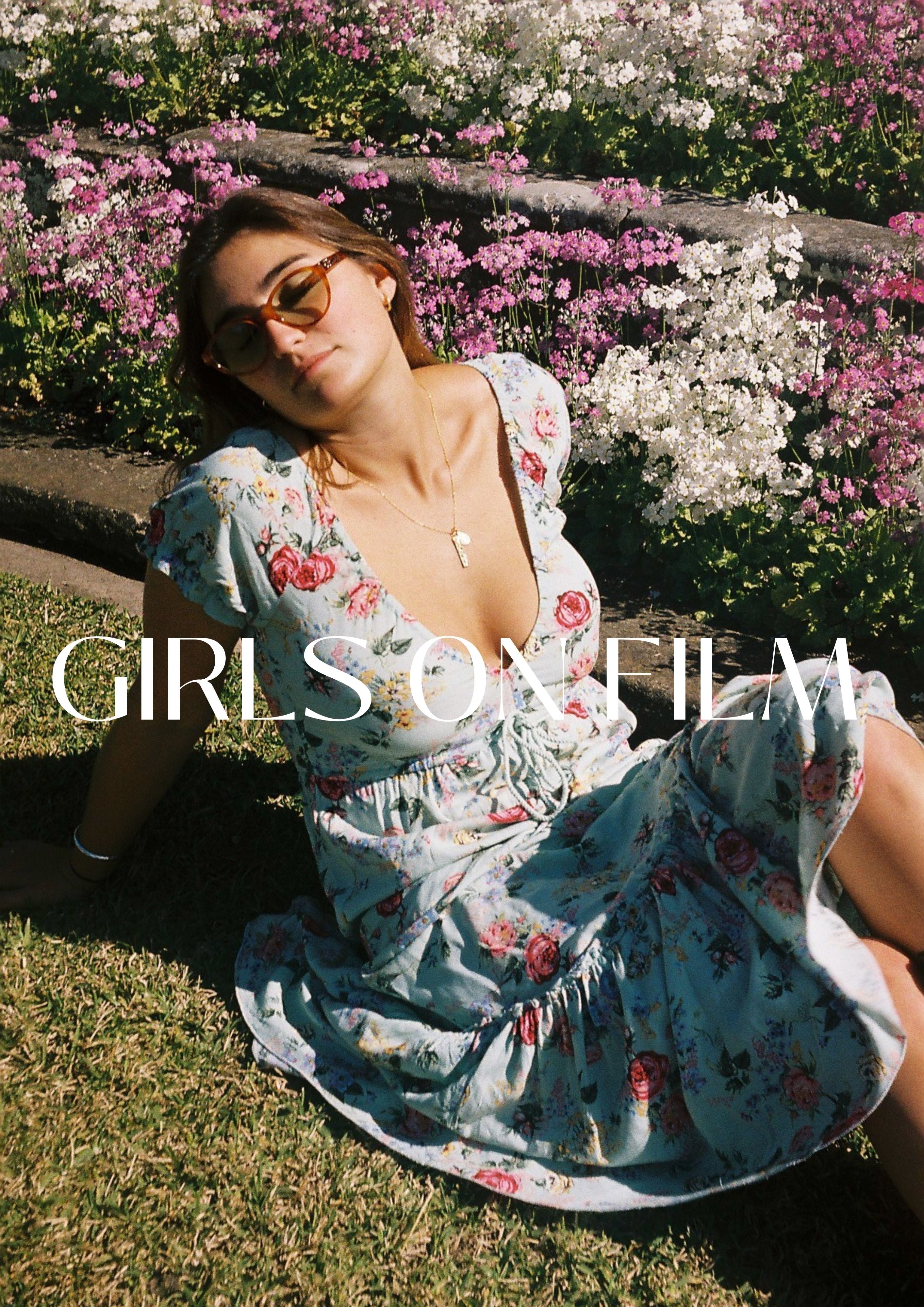 Girls on shop film floral dress