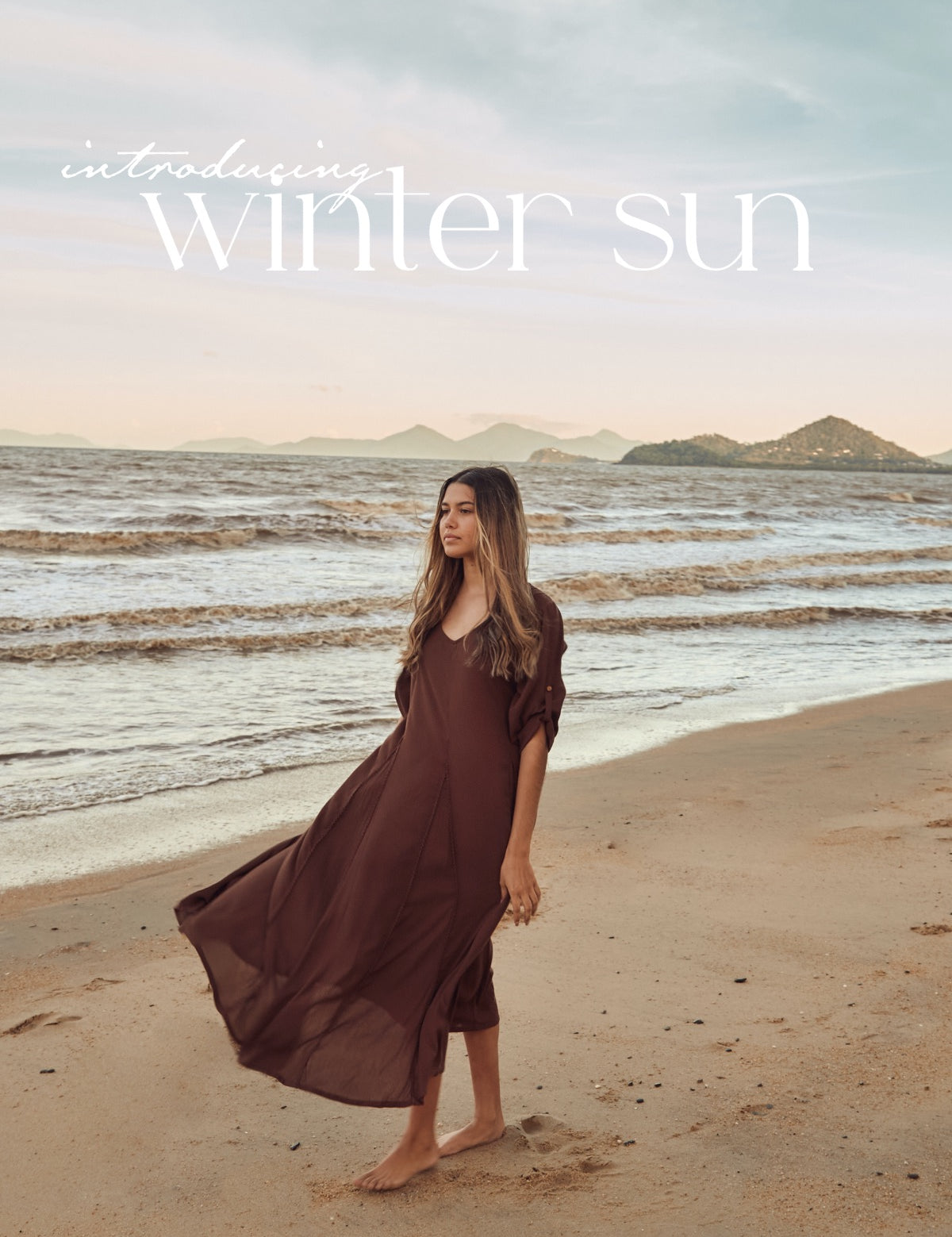 Winter Sun: at sunset