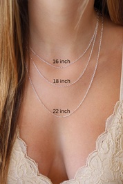 Silver Link Chain 16 inch