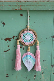 Pink Macrame Wall Hanging