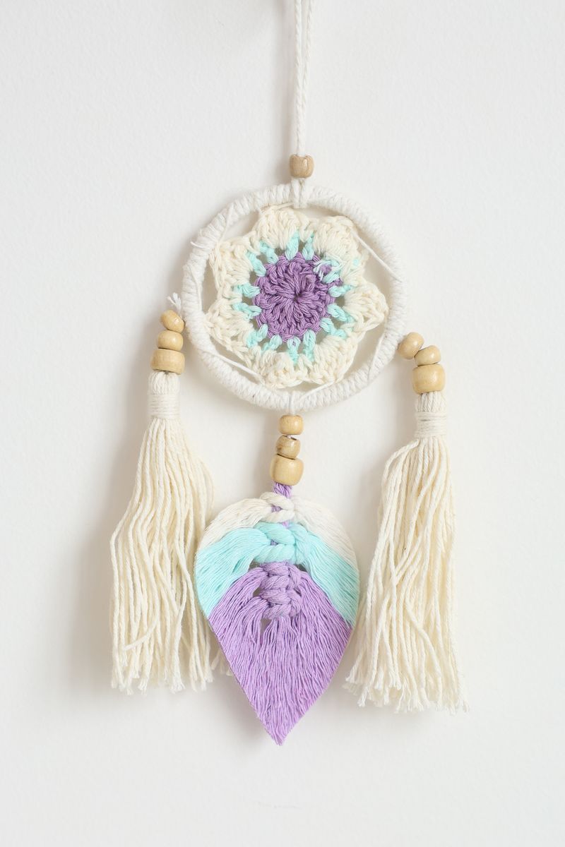 Purple Macrame Wall Hanging