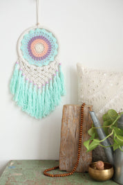 Round Macrame Pastel Wall Hanging