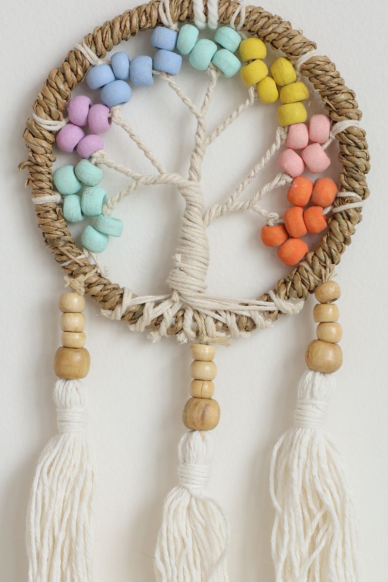 Rainbow Tree Tassel Wall Hanging