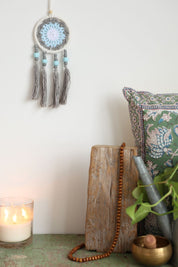 Grey Tassel Macrame Wall Hanging