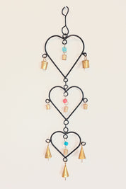 3 Heart Bell Hanging