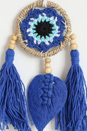 Royal Blue Macrame Wall Hanging