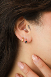 Galaxy Gold Hoops
