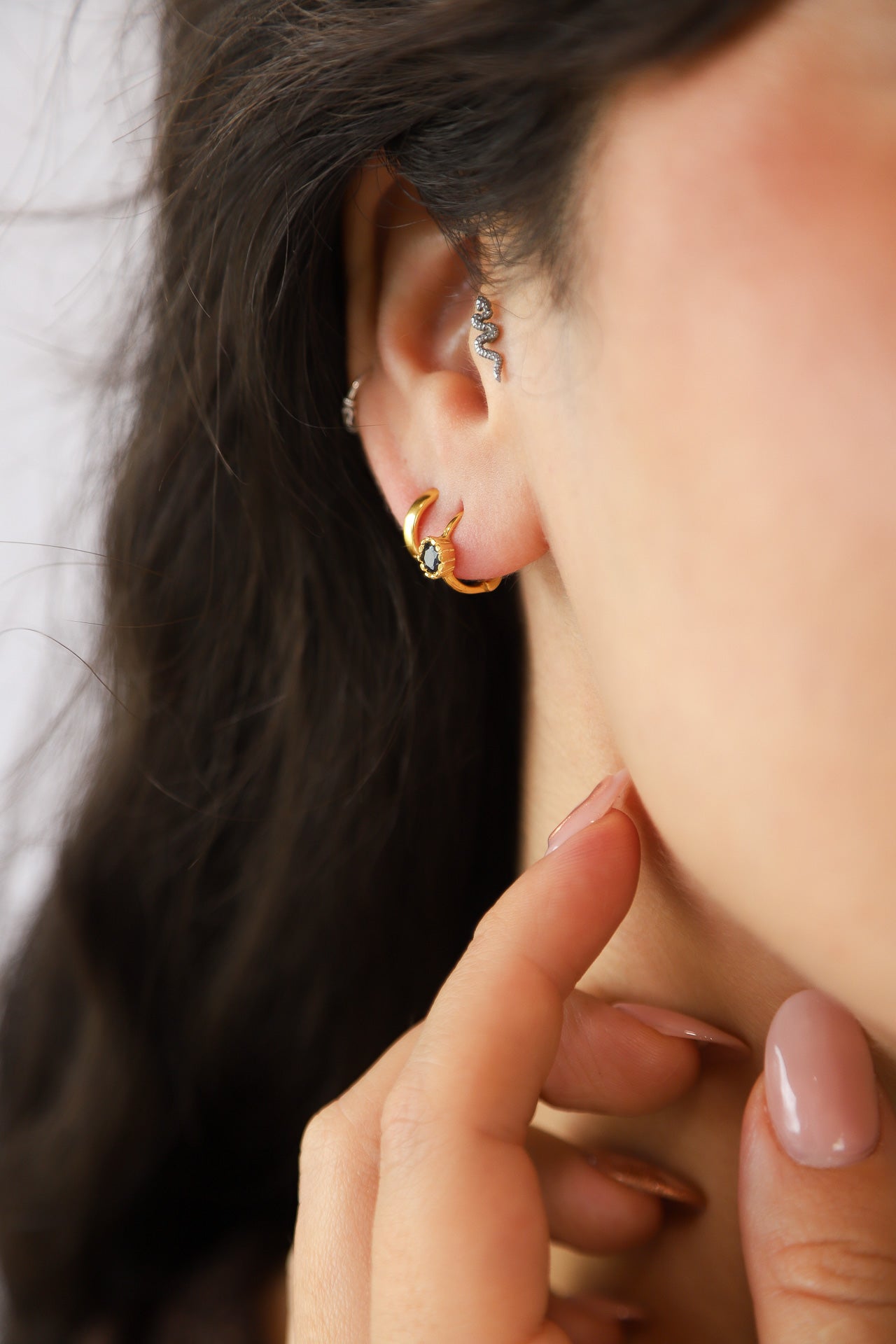 Galaxy Gold Hoops