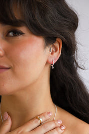 Marinela Silver Hoops