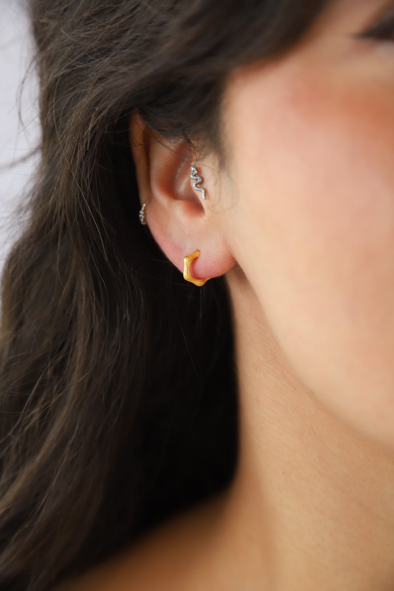 Bamboo Gold Hoops