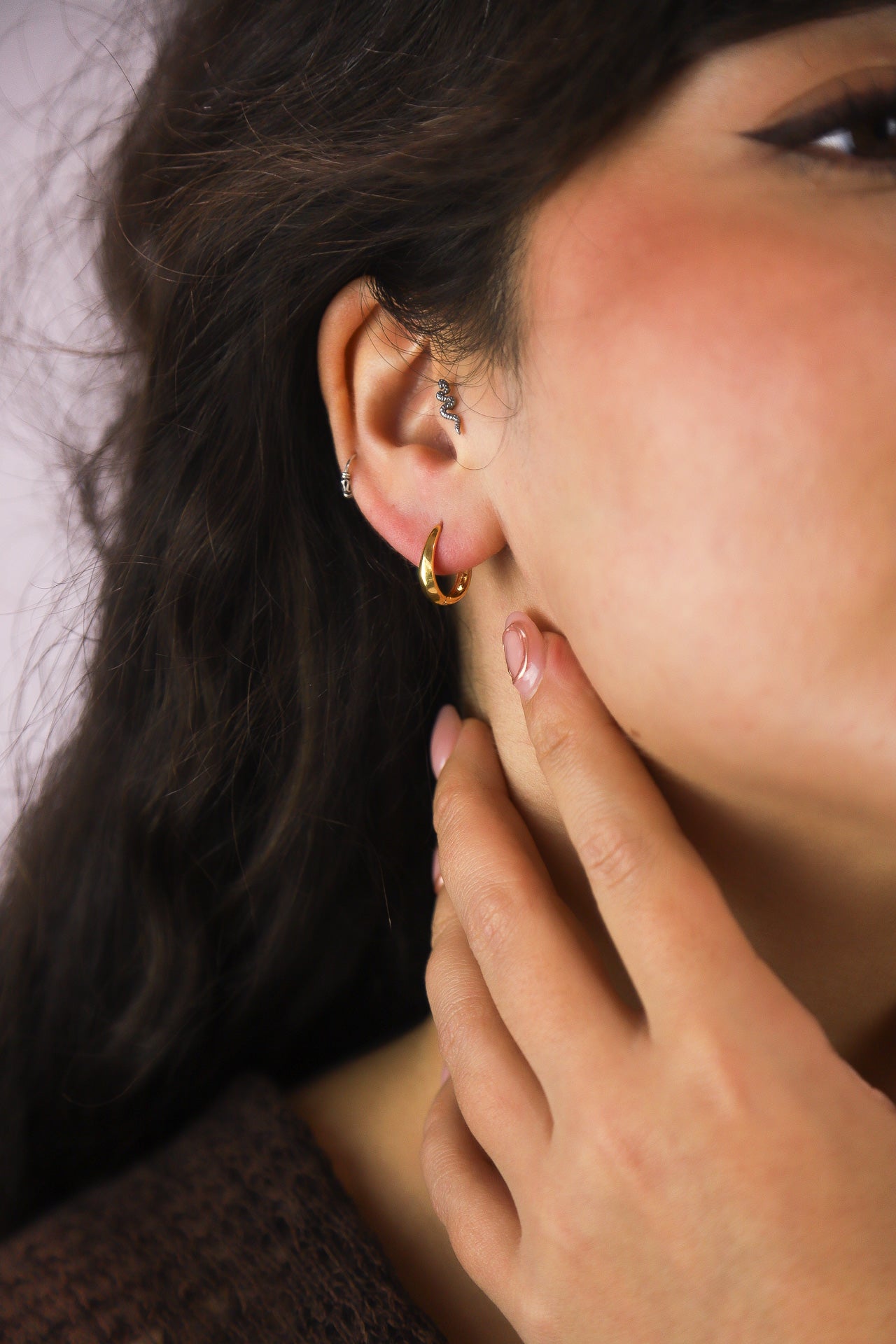 Amaya Gold Hoops