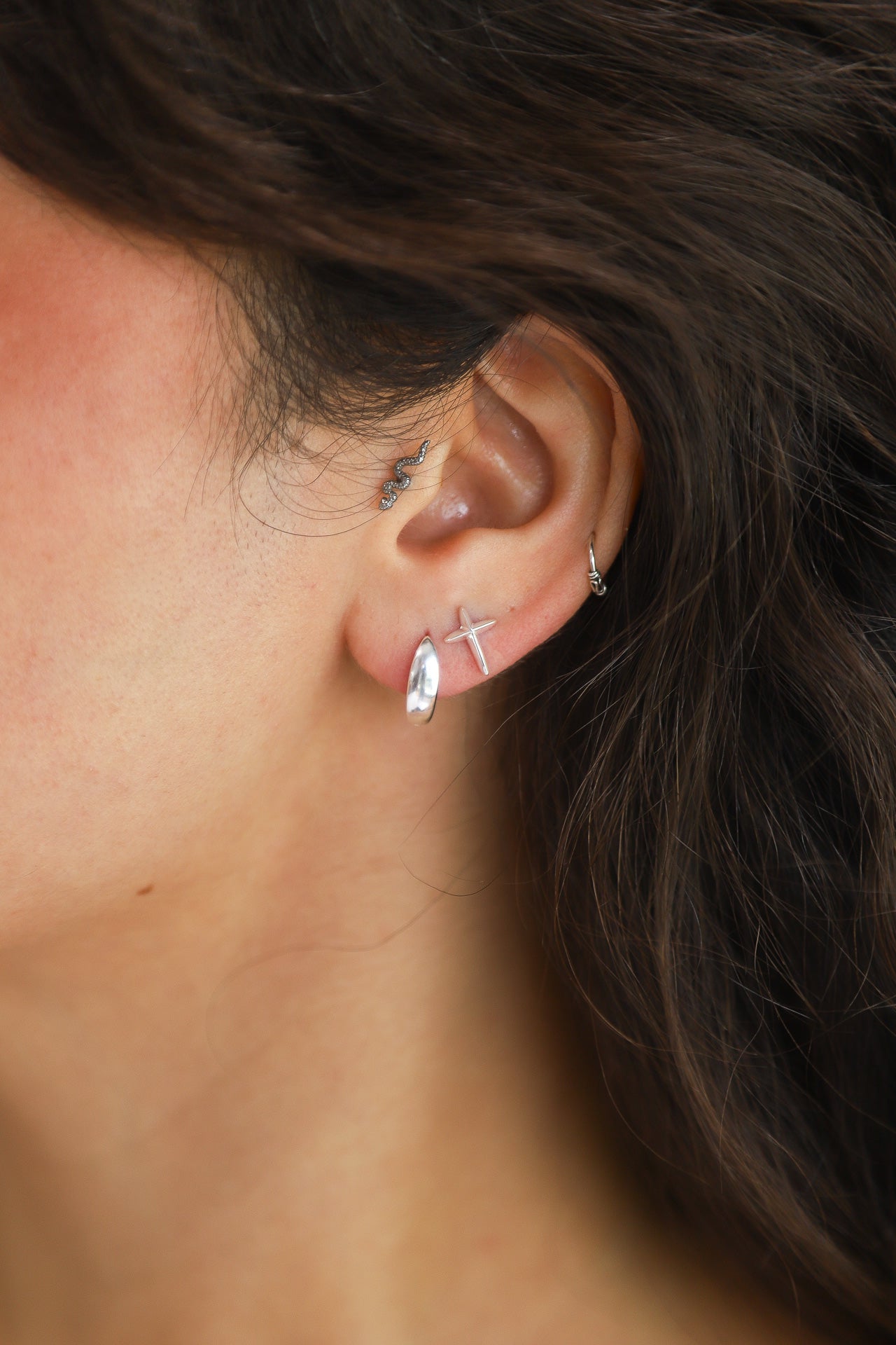 Jianna Silver Hoops