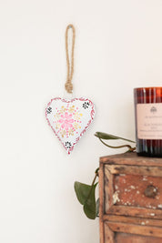 White Hanging Heart