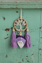 Purple Shell Tree Wall Hanging
