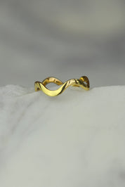 Gold Wave Ring