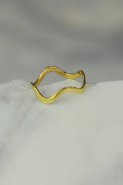 Gold Wave Ring