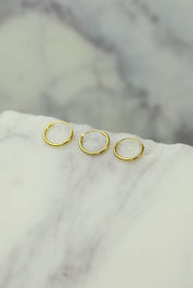 Tria Gold Hoops