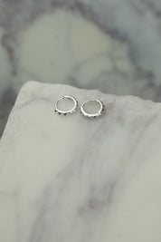 Blade Silver Hoops
