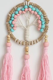 Pink Tree Tassel Wall Hanging