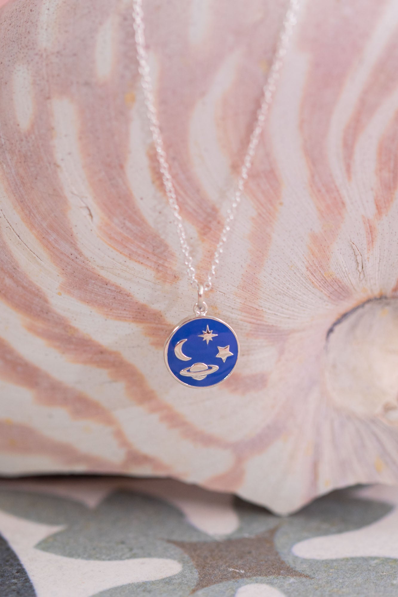 Blue Galaxy Necklace