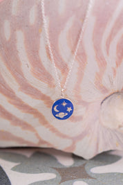 Blue Galaxy Necklace