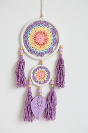 Pastel Leaf Tassel Wall Hanging