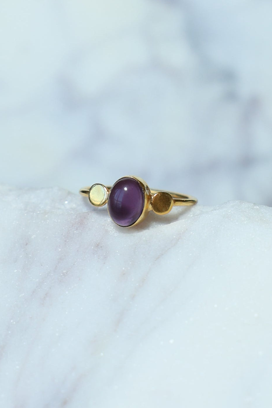 Gold Amethyst Edna Ring