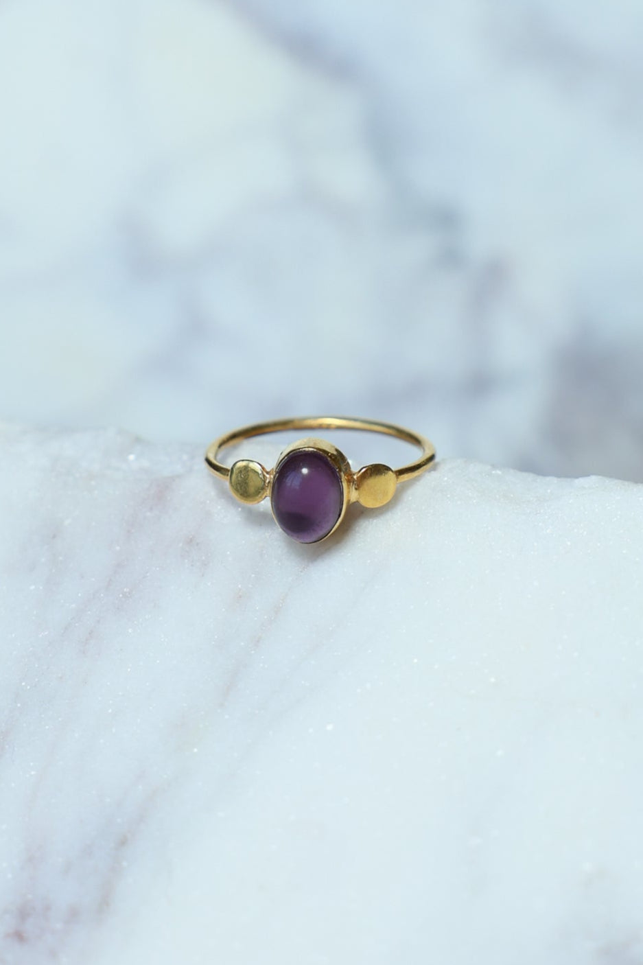 Gold Amethyst Edna Ring