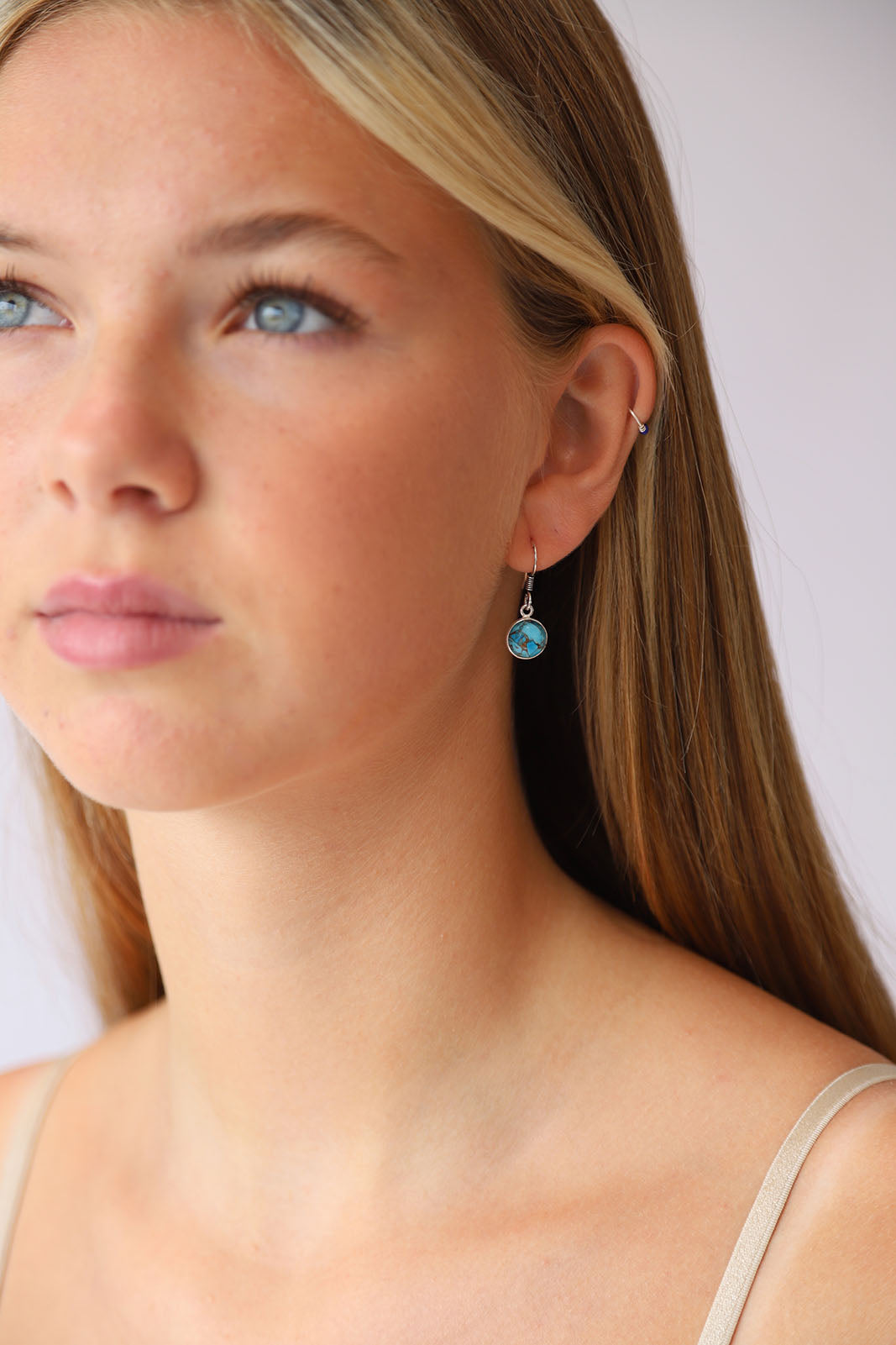 Irma Blue Copper Turquoise Earrings