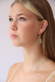 Lemon Quartz Chand Earrings