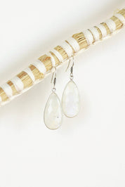 Rainbow Moonstone Chand Earrings