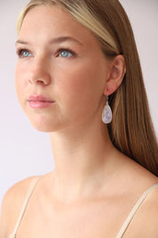 Rainbow Moonstone Chand Earrings