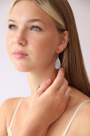 Rainbow Moonstone Chand Earrings