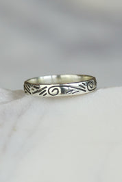Twig Silver Fine Band
