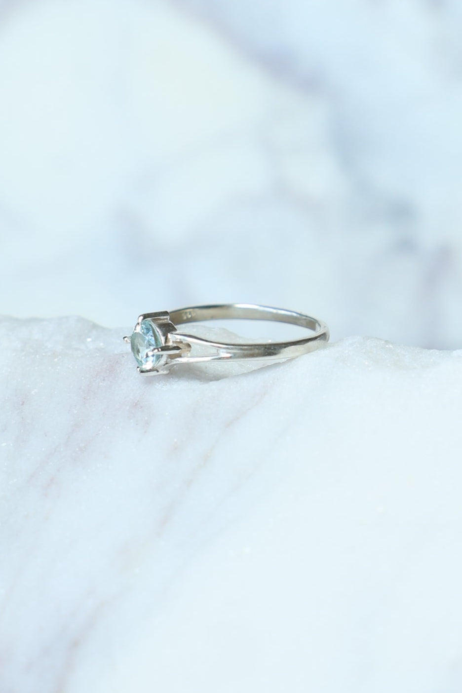 Blue Topaz Ivy Gemstone Ring