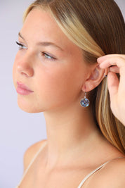 Paua Shell Round Drops