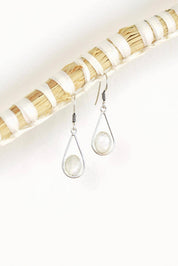 Rainbow Moonstone Teardrop Earrings