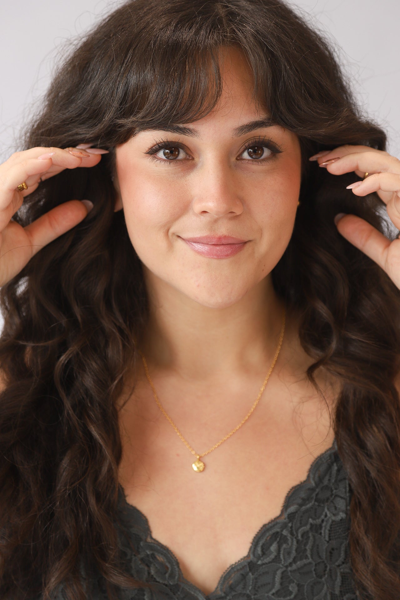 Gold Sun and Moon Necklace
