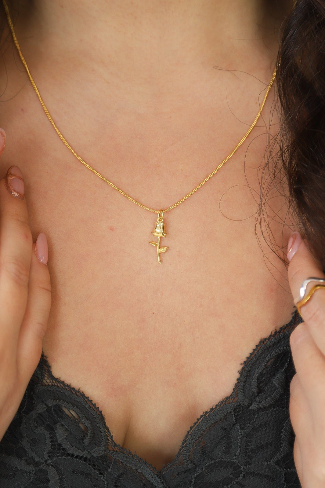 Wild Rose Gold Necklace