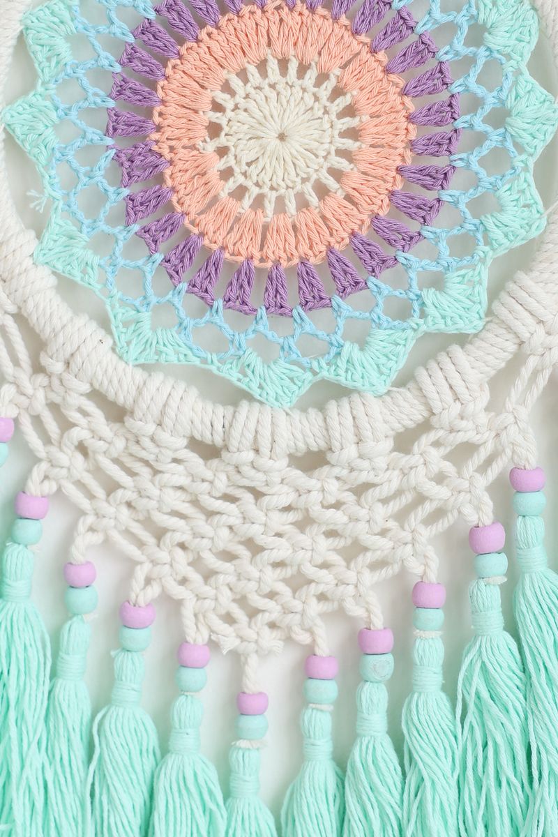 Round Macrame Pastel Wall Hanging