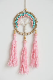 Pink Tree Tassel Wall Hanging