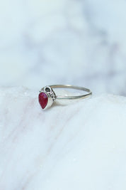 Camille Ruby Dainty Ring
