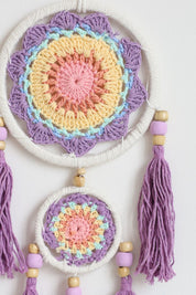 Pastel Leaf Tassel Wall Hanging