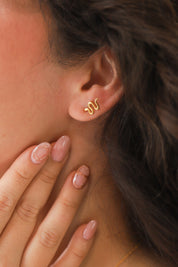 Zen Gold Snake Studs