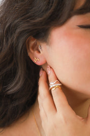 Zen Gold Snake Studs
