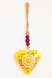 Yellow Hanging Heart