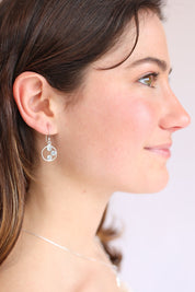 Carlita Triple Stone Drop Earrings