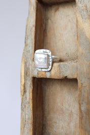 Maisey Square Pearl Ring