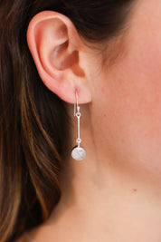 Elba Rainbow Moonstone Long Bar Drop