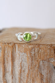 Peridot Marama Moon Ring